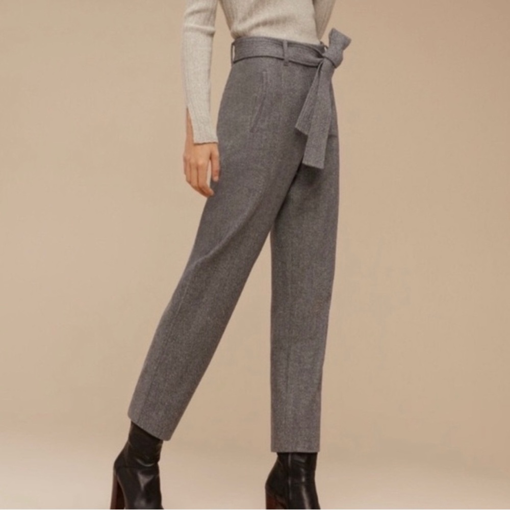 (3/$45) Wilfred Wool Tie-Front Pant 6